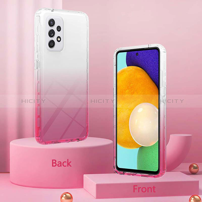 Custodia Silicone Trasparente Ultra Sottile Morbida Cover Fronte e Retro 360 Gradi Sfumato ZJ2 per Samsung Galaxy A52s 5G