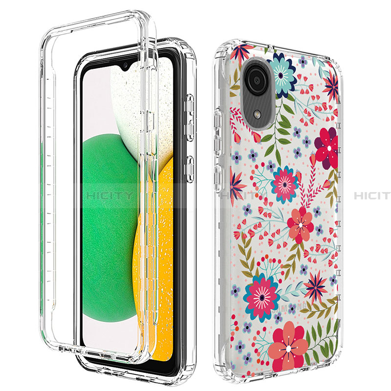 Custodia Silicone Trasparente Ultra Sottile Morbida Cover Fronte e Retro 360 JX1 per Samsung Galaxy A03 Core