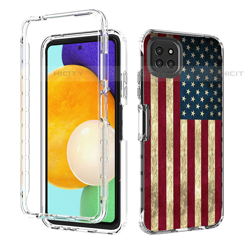 Custodia Silicone Trasparente Ultra Sottile Morbida Cover Fronte e Retro 360 JX1 per Samsung Galaxy F42 5G Multicolore