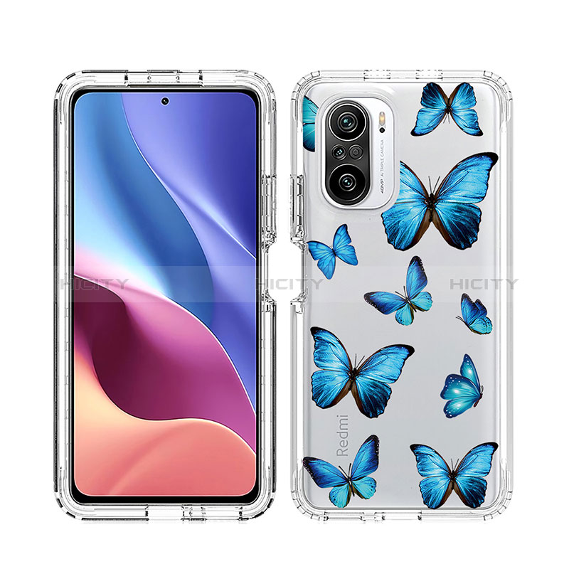 Custodia Silicone Trasparente Ultra Sottile Morbida Cover Fronte e Retro 360 JX1 per Xiaomi Mi 11i 5G Blu