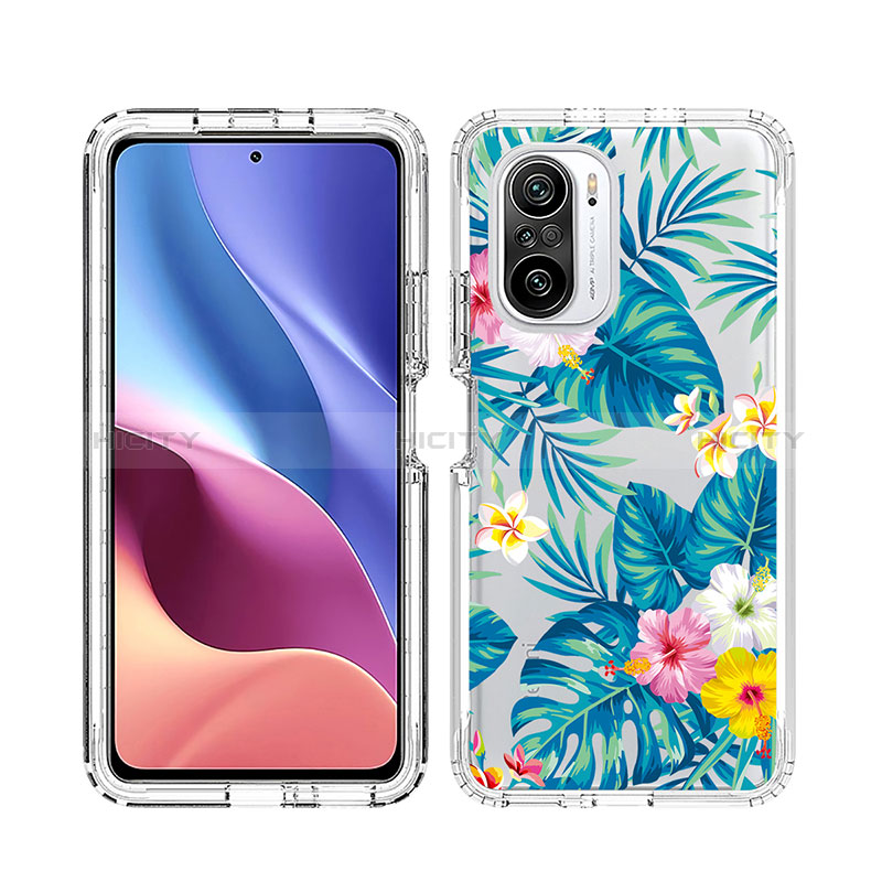 Custodia Silicone Trasparente Ultra Sottile Morbida Cover Fronte e Retro 360 JX1 per Xiaomi Redmi K40 Pro+ Plus 5G