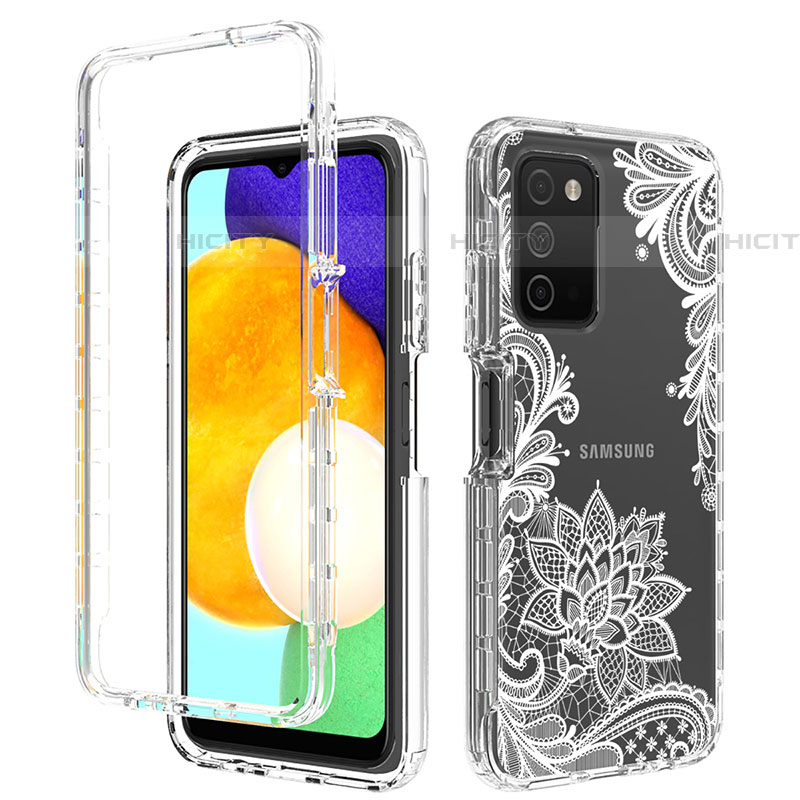 Custodia Silicone Trasparente Ultra Sottile Morbida Cover Fronte e Retro 360 JX4 per Samsung Galaxy A03s