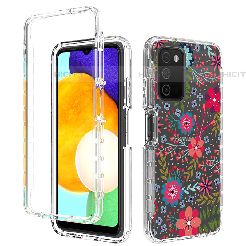 Custodia Silicone Trasparente Ultra Sottile Morbida Cover Fronte e Retro 360 JX4 per Samsung Galaxy A03s