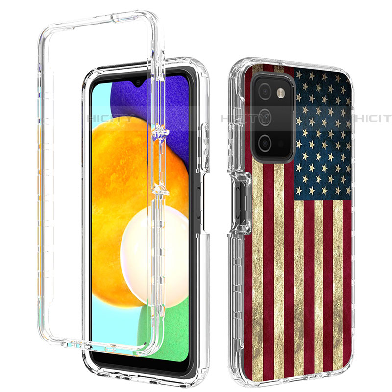 Custodia Silicone Trasparente Ultra Sottile Morbida Cover Fronte e Retro 360 JX4 per Samsung Galaxy A03s