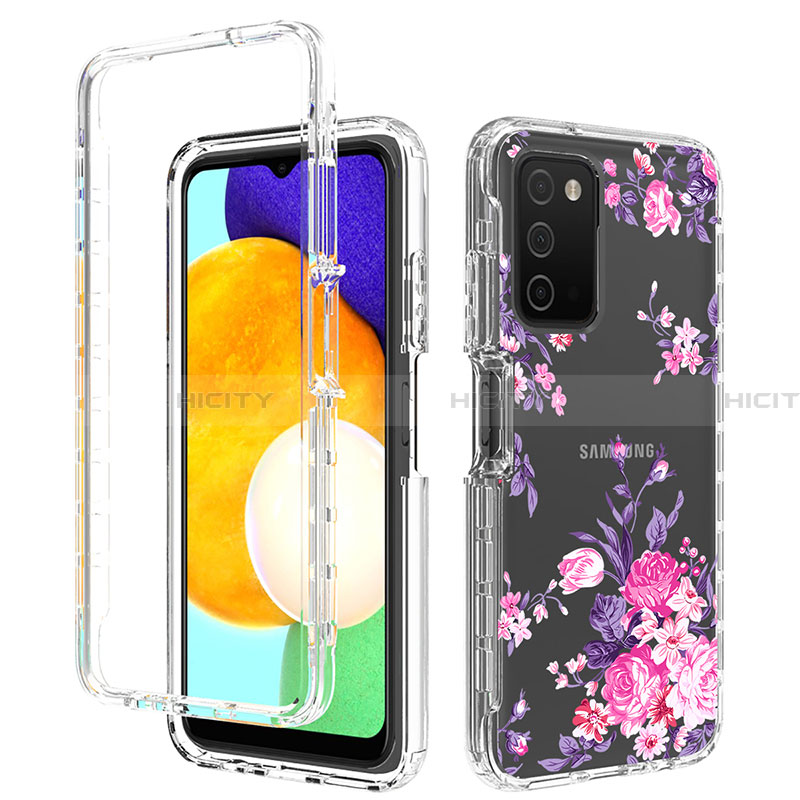 Custodia Silicone Trasparente Ultra Sottile Morbida Cover Fronte e Retro 360 JX4 per Samsung Galaxy F02S SM-E025F