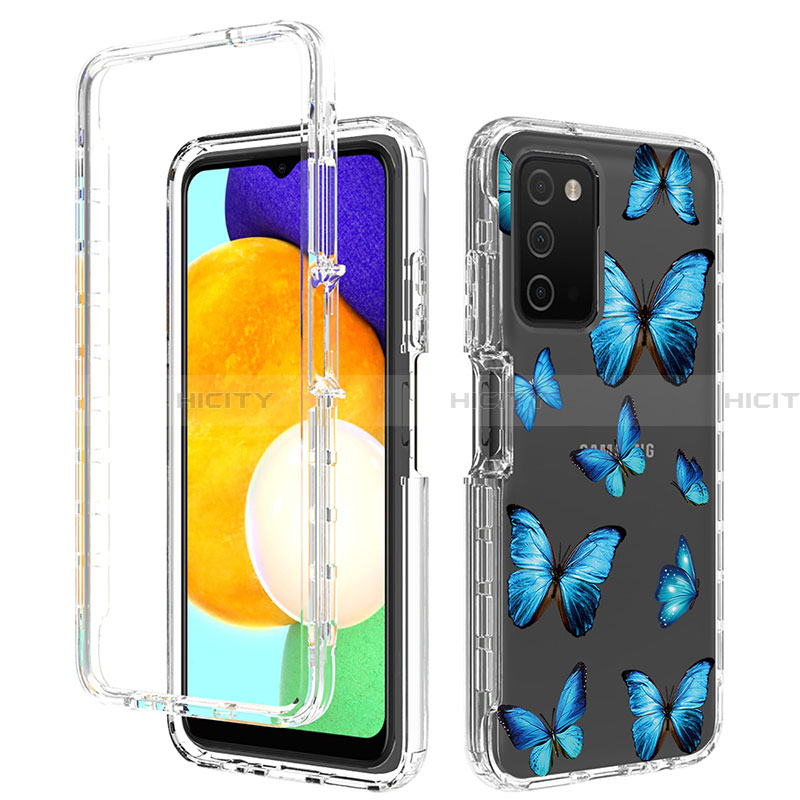 Custodia Silicone Trasparente Ultra Sottile Morbida Cover Fronte e Retro 360 JX4 per Samsung Galaxy F02S SM-E025F