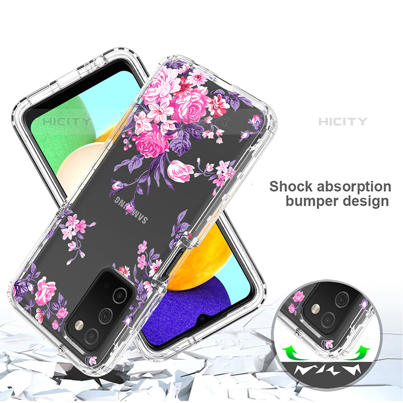 Custodia Silicone Trasparente Ultra Sottile Morbida Cover Fronte e Retro 360 JX4 per Samsung Galaxy M02s