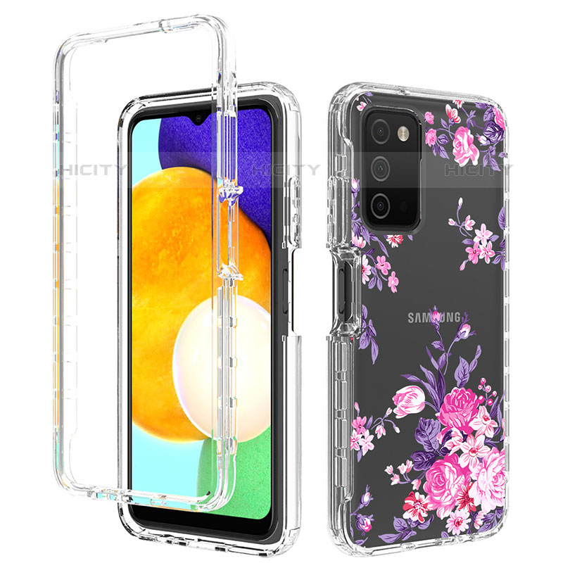 Custodia Silicone Trasparente Ultra Sottile Morbida Cover Fronte e Retro 360 JX4 per Samsung Galaxy M02s