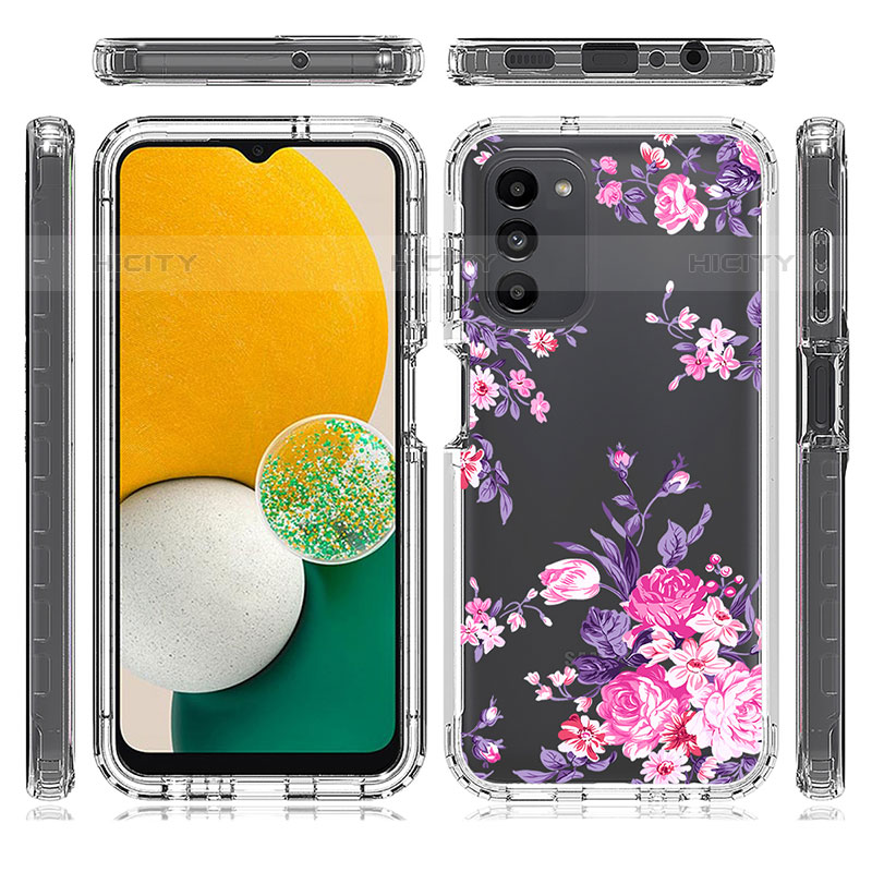 Custodia Silicone Trasparente Ultra Sottile Morbida Cover Fronte e Retro 360 JX4 per Samsung Galaxy M02s