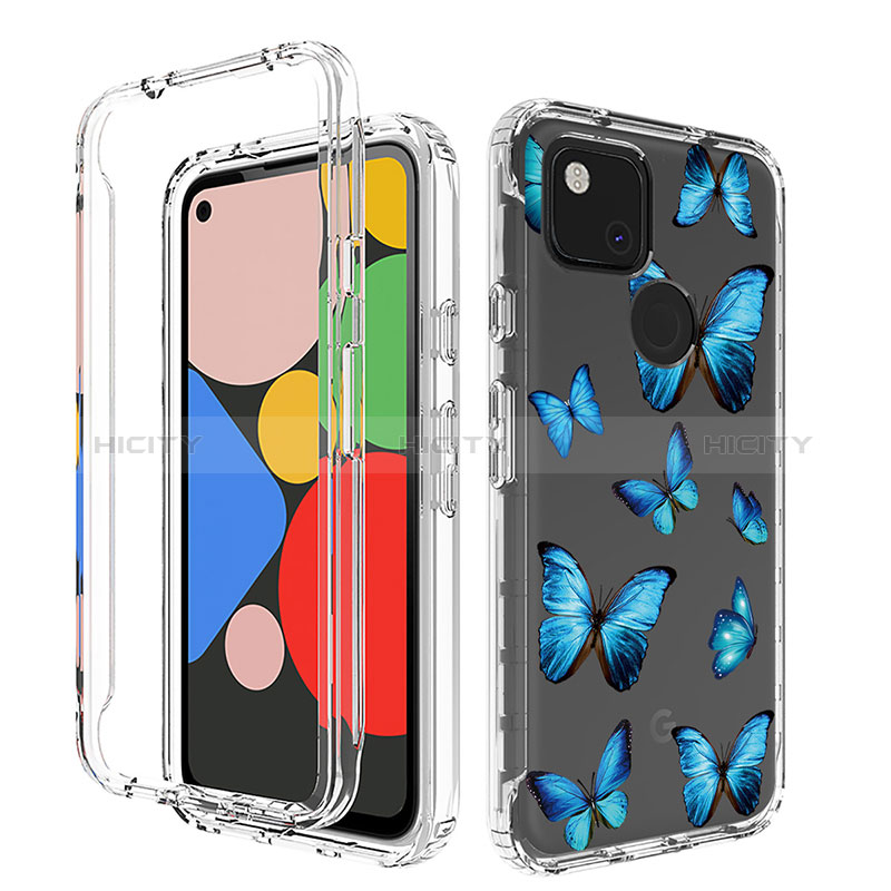 Custodia Silicone Trasparente Ultra Sottile Morbida Cover Fronte e Retro 360 per Google Pixel 4a