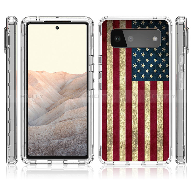 Custodia Silicone Trasparente Ultra Sottile Morbida Cover Fronte e Retro 360 per Google Pixel 6 5G