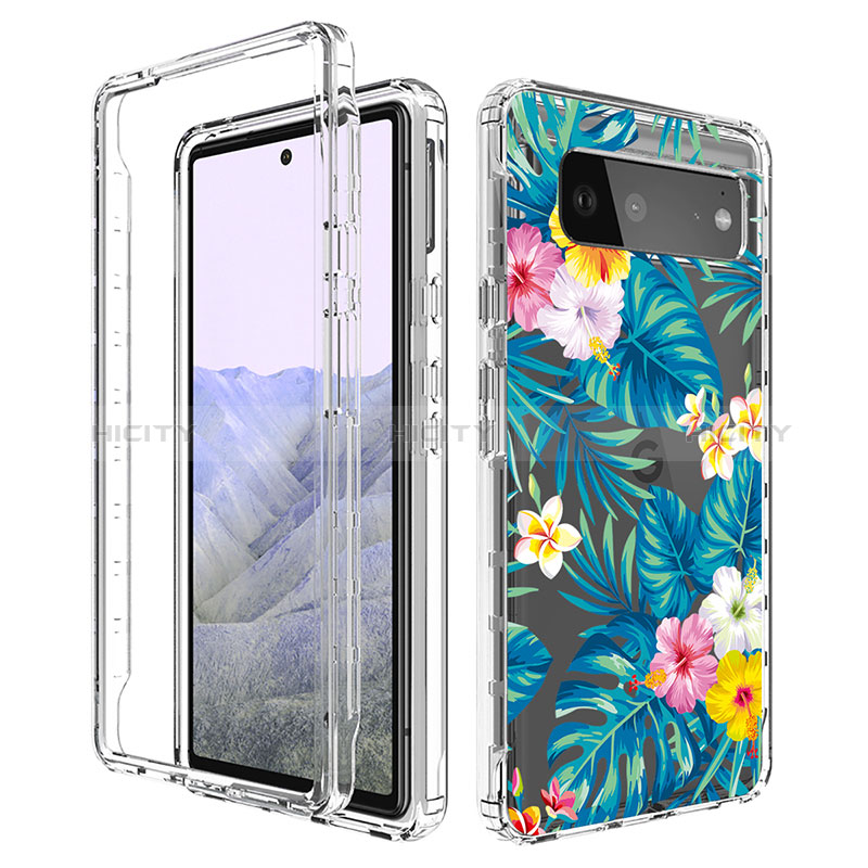 Custodia Silicone Trasparente Ultra Sottile Morbida Cover Fronte e Retro 360 per Google Pixel 6 Pro 5G