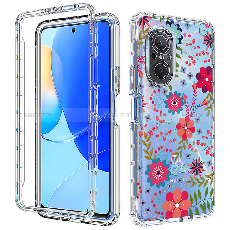 Custodia Silicone Trasparente Ultra Sottile Morbida Cover Fronte e Retro 360 per Huawei Honor 50 SE 5G