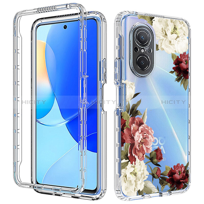 Custodia Silicone Trasparente Ultra Sottile Morbida Cover Fronte e Retro 360 per Huawei Honor 50 SE 5G