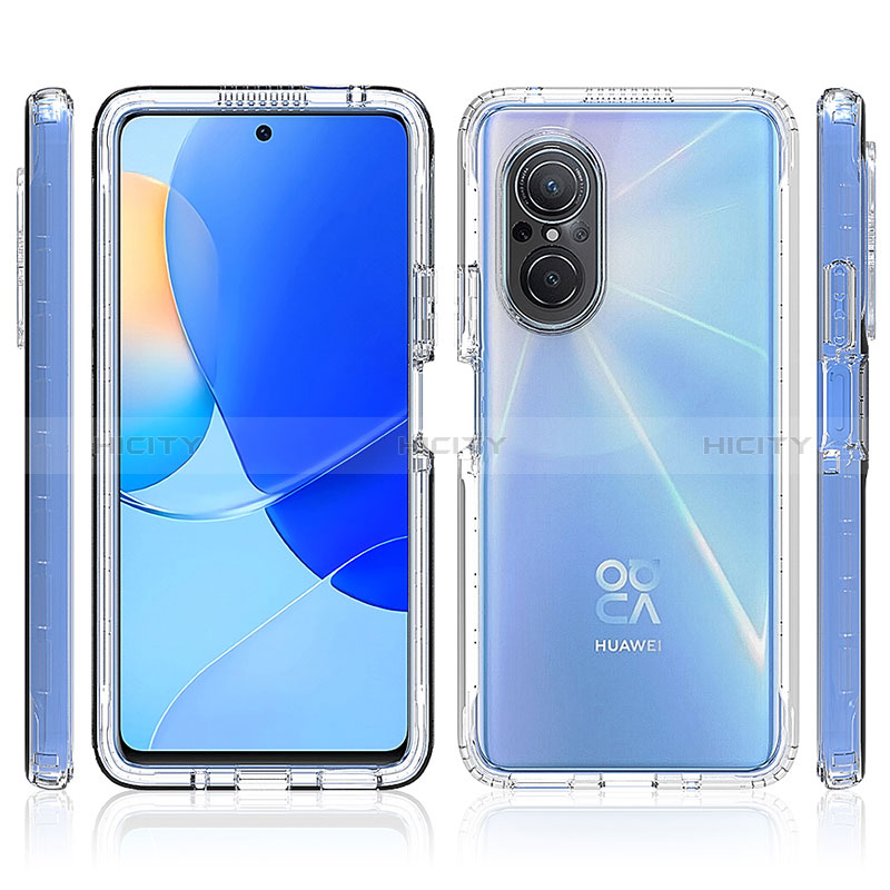 Custodia Silicone Trasparente Ultra Sottile Morbida Cover Fronte e Retro 360 per Huawei Nova 9 SE Chiaro