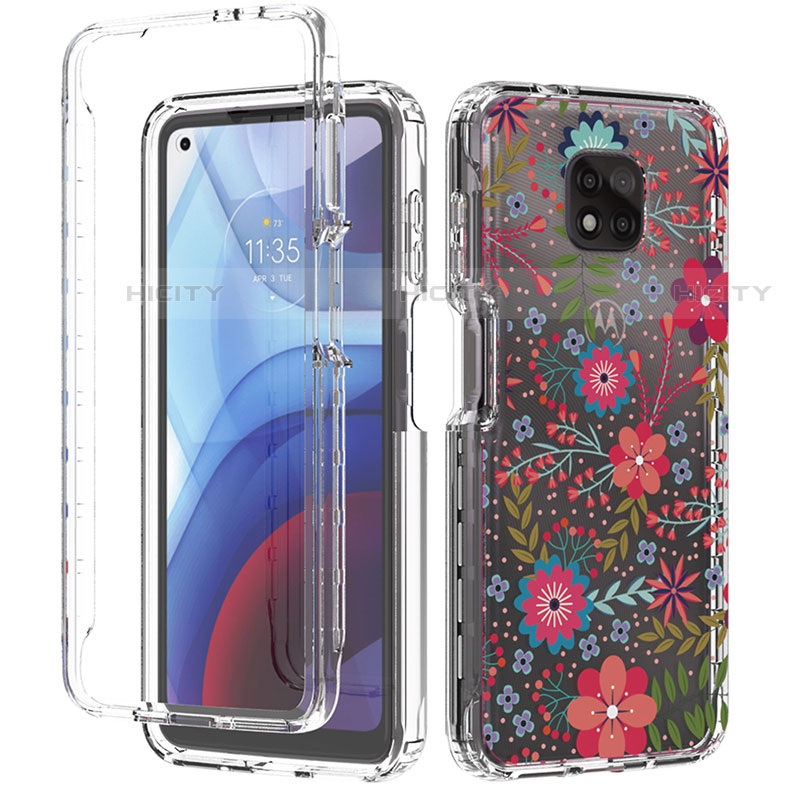 Custodia Silicone Trasparente Ultra Sottile Morbida Cover Fronte e Retro 360 per Motorola Moto G Power (2021)