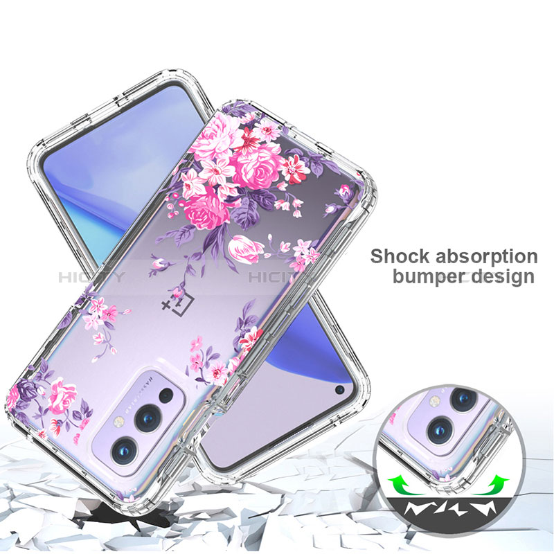 Custodia Silicone Trasparente Ultra Sottile Morbida Cover Fronte e Retro 360 per OnePlus 9 5G