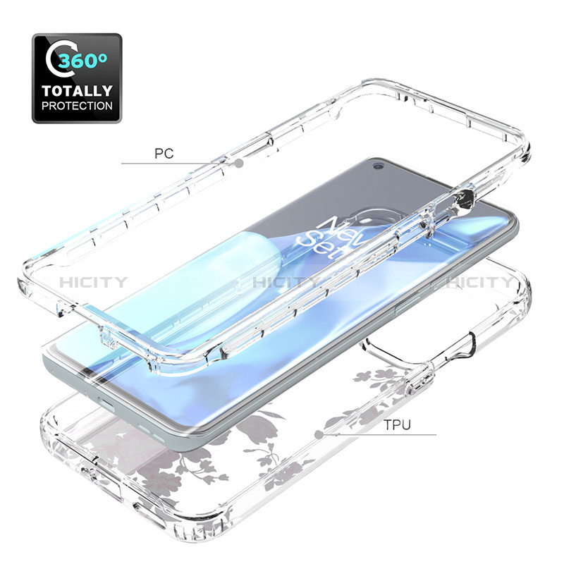 Custodia Silicone Trasparente Ultra Sottile Morbida Cover Fronte e Retro 360 per OnePlus 9 Pro 5G