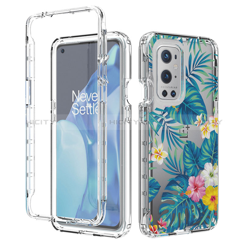 Custodia Silicone Trasparente Ultra Sottile Morbida Cover Fronte e Retro 360 per OnePlus 9 Pro 5G