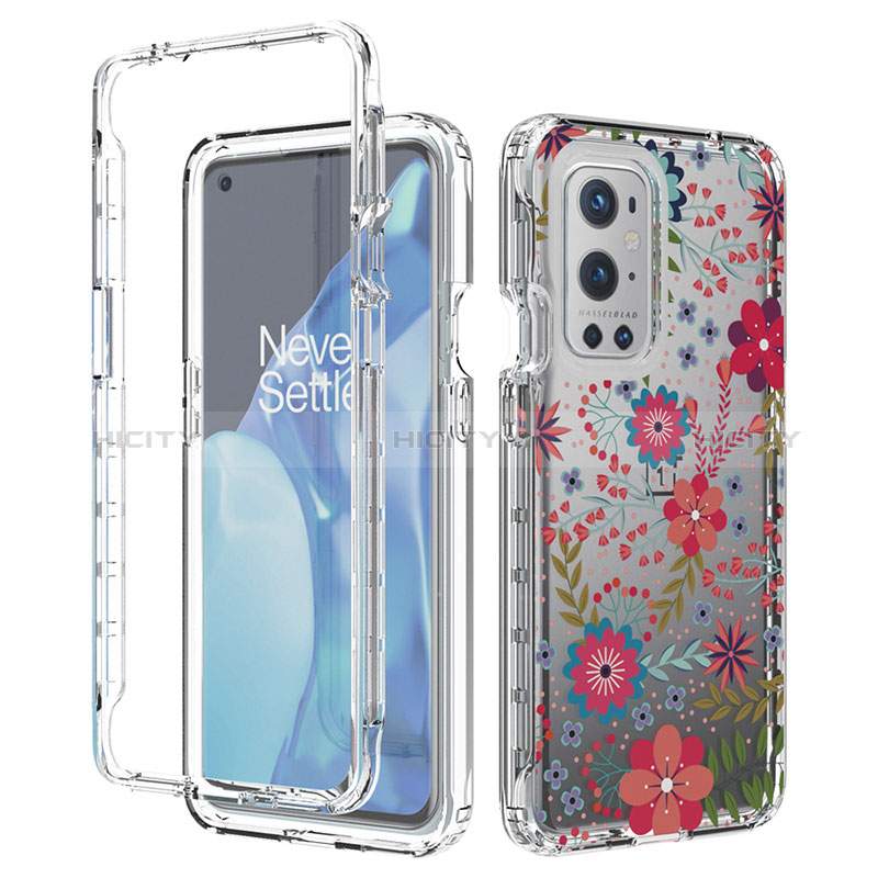 Custodia Silicone Trasparente Ultra Sottile Morbida Cover Fronte e Retro 360 per OnePlus 9 Pro 5G