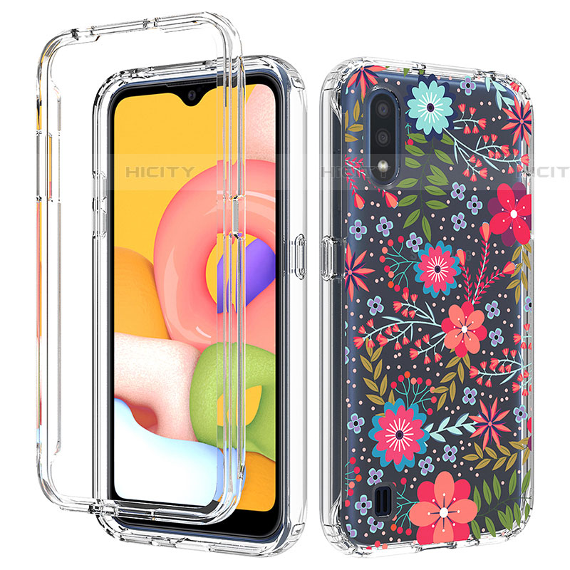 Custodia Silicone Trasparente Ultra Sottile Morbida Cover Fronte e Retro 360 per Samsung Galaxy A01 SM-A015