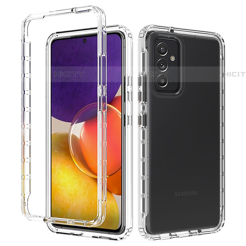 Custodia Silicone Trasparente Ultra Sottile Morbida Cover Fronte e Retro 360 per Samsung Galaxy A05s Chiaro