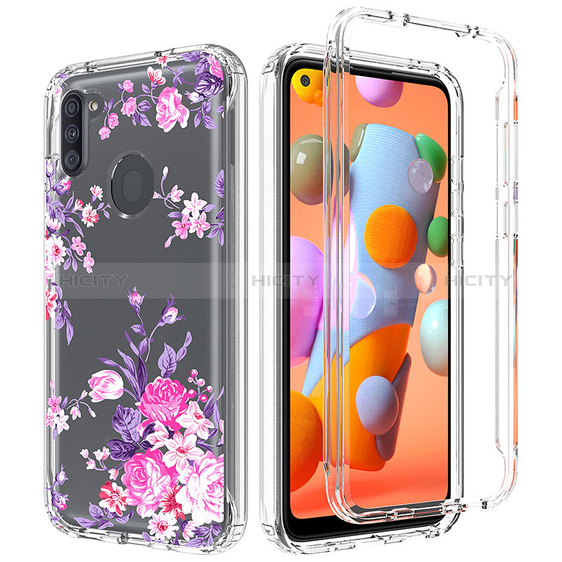 Custodia Silicone Trasparente Ultra Sottile Morbida Cover Fronte e Retro 360 per Samsung Galaxy A11