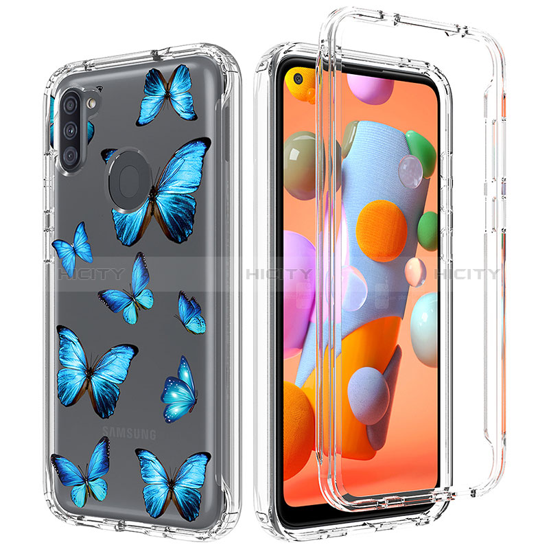 Custodia Silicone Trasparente Ultra Sottile Morbida Cover Fronte e Retro 360 per Samsung Galaxy A11