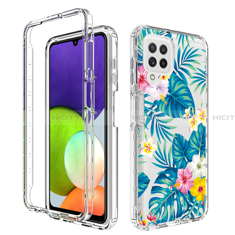 Custodia Silicone Trasparente Ultra Sottile Morbida Cover Fronte e Retro 360 per Samsung Galaxy A22 4G