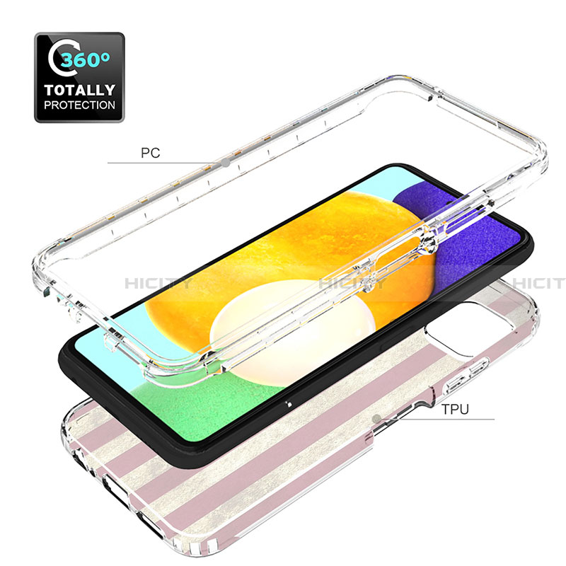 Custodia Silicone Trasparente Ultra Sottile Morbida Cover Fronte e Retro 360 per Samsung Galaxy A22 5G