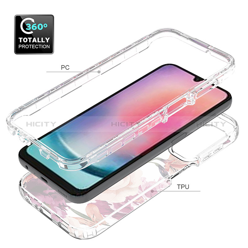 Custodia Silicone Trasparente Ultra Sottile Morbida Cover Fronte e Retro 360 per Samsung Galaxy A24 4G