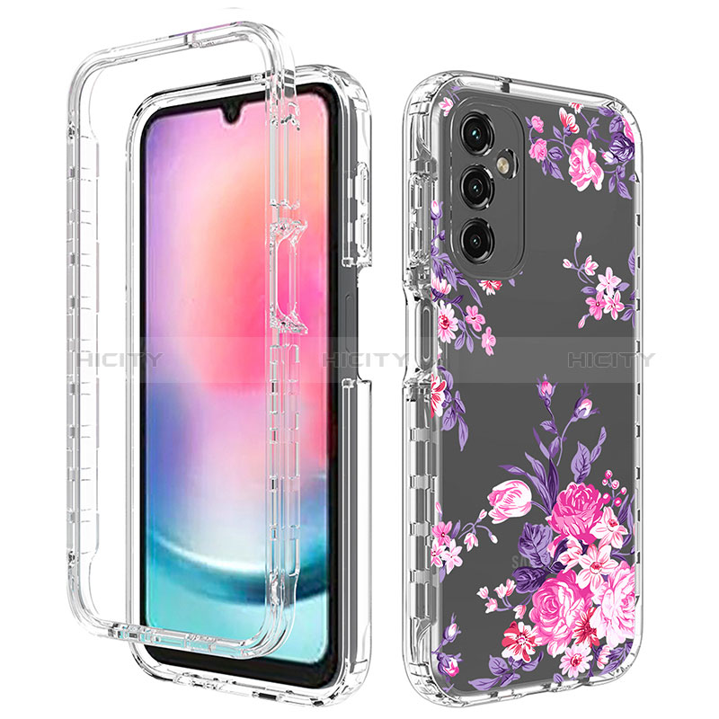 Custodia Silicone Trasparente Ultra Sottile Morbida Cover Fronte e Retro 360 per Samsung Galaxy A24 4G