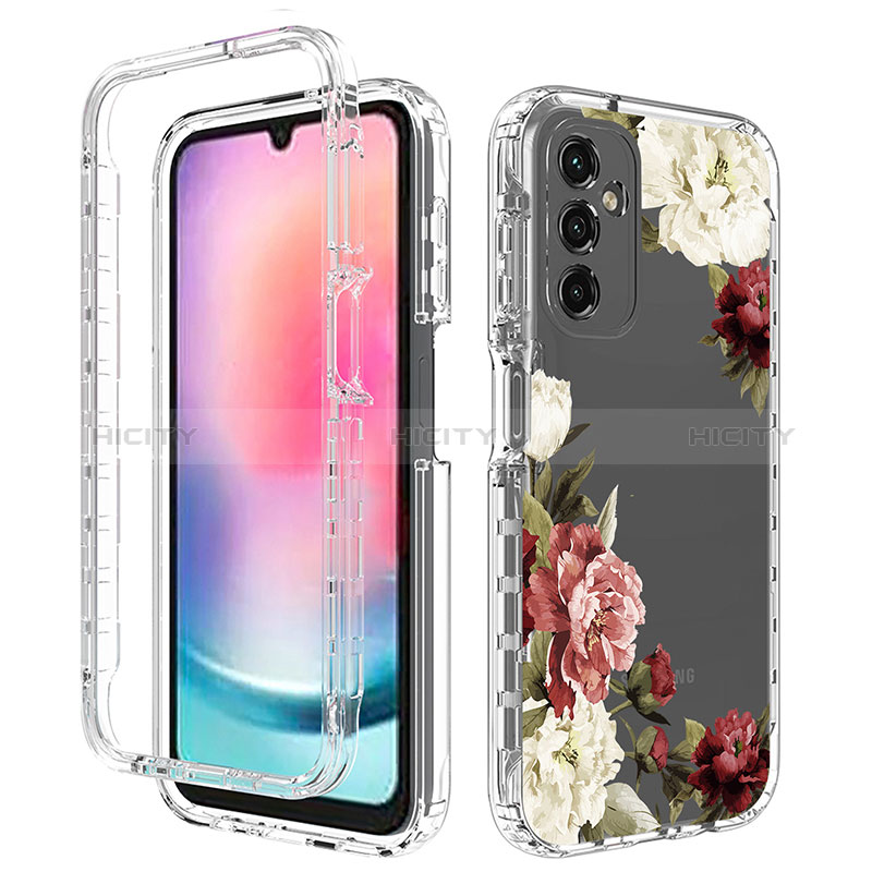 Custodia Silicone Trasparente Ultra Sottile Morbida Cover Fronte e Retro 360 per Samsung Galaxy A24 4G