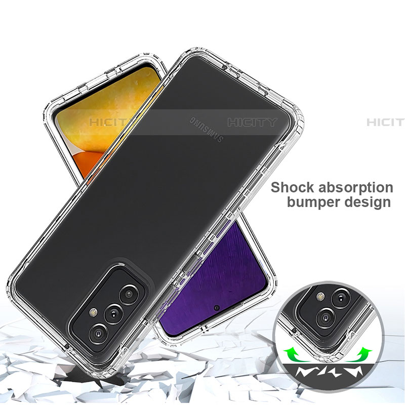 Custodia Silicone Trasparente Ultra Sottile Morbida Cover Fronte e Retro 360 per Samsung Galaxy A24 4G Chiaro