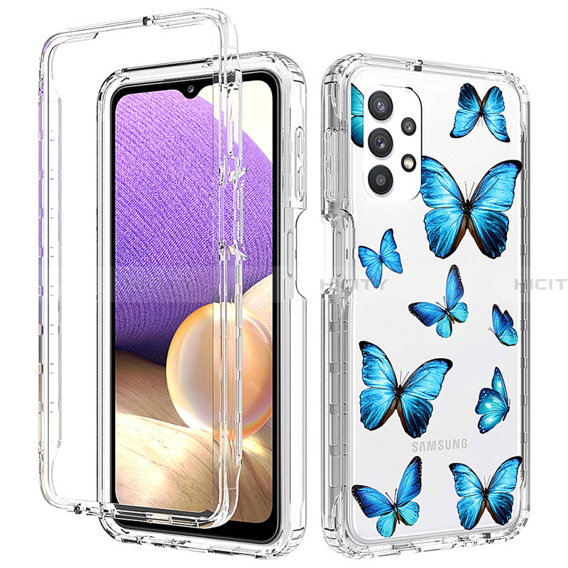 Custodia Silicone Trasparente Ultra Sottile Morbida Cover Fronte e Retro 360 per Samsung Galaxy A32 4G