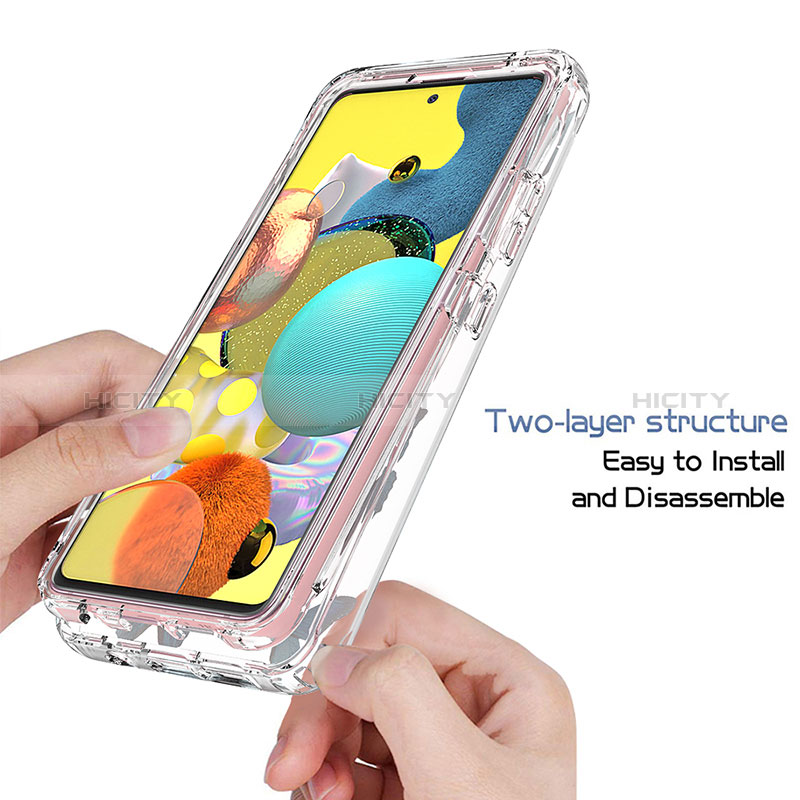 Custodia Silicone Trasparente Ultra Sottile Morbida Cover Fronte e Retro 360 per Samsung Galaxy A51 5G