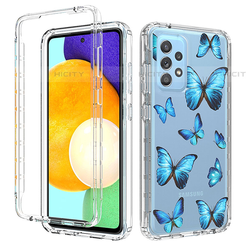 Custodia Silicone Trasparente Ultra Sottile Morbida Cover Fronte e Retro 360 per Samsung Galaxy A52 4G