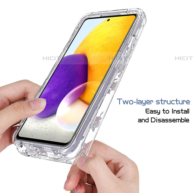 Custodia Silicone Trasparente Ultra Sottile Morbida Cover Fronte e Retro 360 per Samsung Galaxy A72 5G