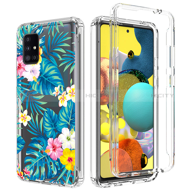 Custodia Silicone Trasparente Ultra Sottile Morbida Cover Fronte e Retro 360 per Samsung Galaxy M40S Cielo Blu