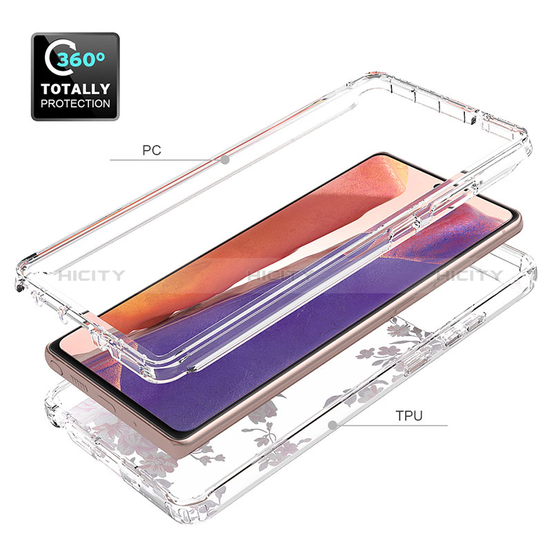 Custodia Silicone Trasparente Ultra Sottile Morbida Cover Fronte e Retro 360 per Samsung Galaxy Note 20 5G