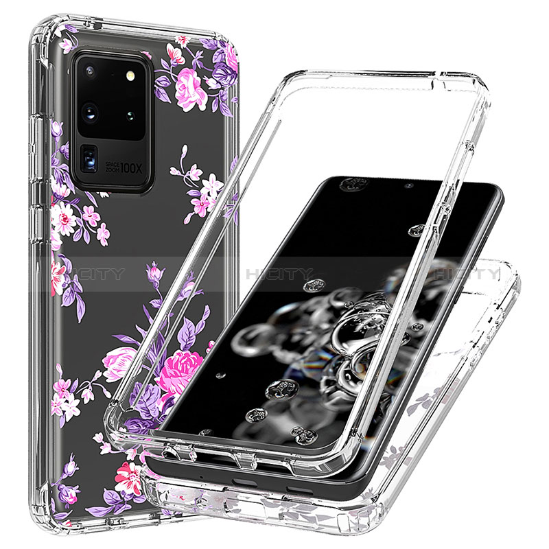 Custodia Silicone Trasparente Ultra Sottile Morbida Cover Fronte e Retro 360 per Samsung Galaxy S20 Ultra 5G