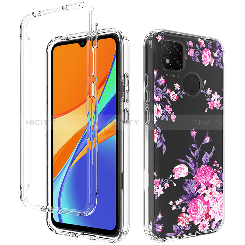 Custodia Silicone Trasparente Ultra Sottile Morbida Cover Fronte e Retro 360 per Xiaomi Redmi 9 Activ