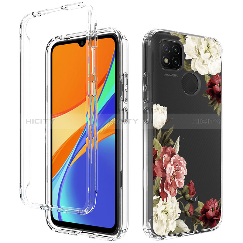 Custodia Silicone Trasparente Ultra Sottile Morbida Cover Fronte e Retro 360 per Xiaomi Redmi 9 Activ