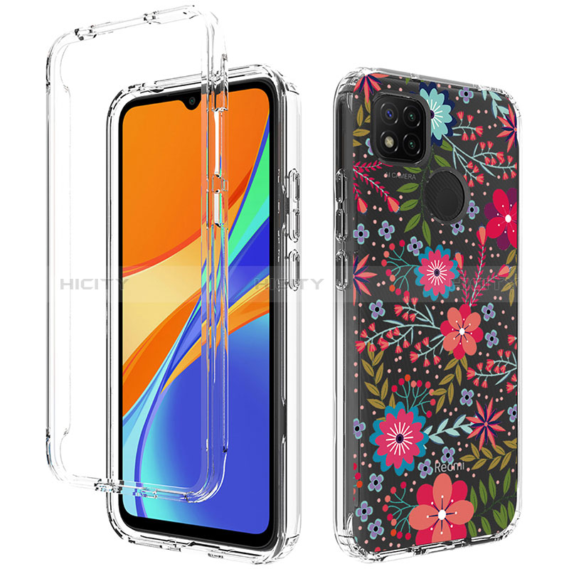 Custodia Silicone Trasparente Ultra Sottile Morbida Cover Fronte e Retro 360 per Xiaomi Redmi 9 Activ