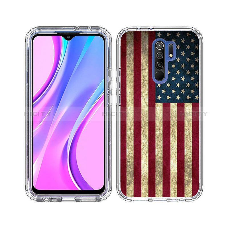 Custodia Silicone Trasparente Ultra Sottile Morbida Cover Fronte e Retro 360 per Xiaomi Redmi 9 Prime India