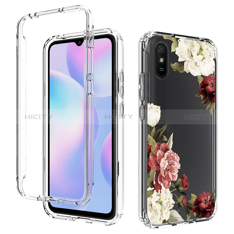 Custodia Silicone Trasparente Ultra Sottile Morbida Cover Fronte e Retro 360 per Xiaomi Redmi 9A