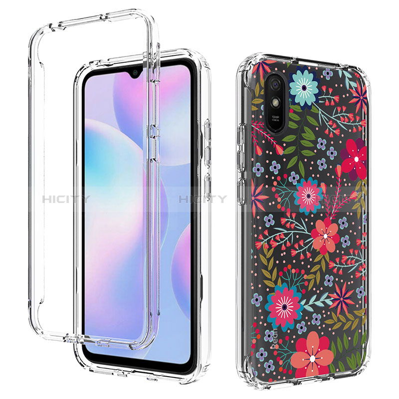 Custodia Silicone Trasparente Ultra Sottile Morbida Cover Fronte e Retro 360 per Xiaomi Redmi 9A