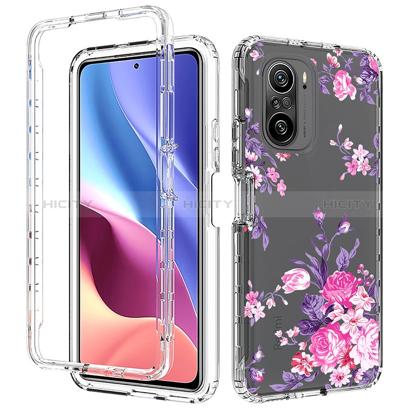 Custodia Silicone Trasparente Ultra Sottile Morbida Cover Fronte e Retro 360 per Xiaomi Redmi K40 Pro 5G