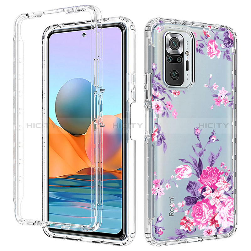 Custodia Silicone Trasparente Ultra Sottile Morbida Cover Fronte e Retro 360 per Xiaomi Redmi Note 10 Pro 4G