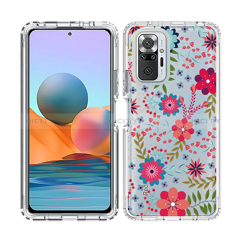 Custodia Silicone Trasparente Ultra Sottile Morbida Cover Fronte e Retro 360 per Xiaomi Redmi Note 10 Pro 4G